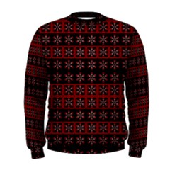 Dark Tiled Pattern Men s Sweatshirt by linceazul
