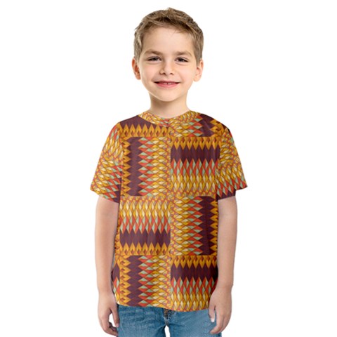 Geometric Pattern Kids  Sport Mesh Tee by linceazul