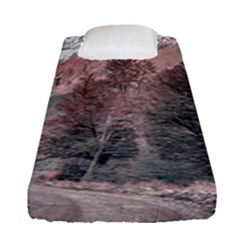 Gravel Empty Road Parque Nacional Los Glaciares Patagonia Argentina Fitted Sheet (single Size) by dflcprints