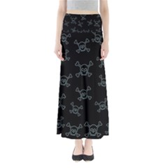 Skull Pattern Maxi Skirts by ValentinaDesign