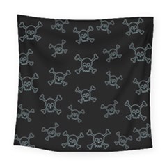 Skull Pattern Square Tapestry (large) by ValentinaDesign