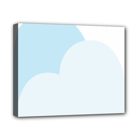 Cloud Sky Blue Decorative Symbol Canvas 10  X 8  by Nexatart
