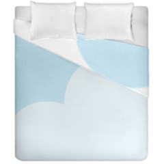 Cloud Sky Blue Decorative Symbol Duvet Cover Double Side (california King Size) by Nexatart