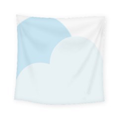 Cloud Sky Blue Decorative Symbol Square Tapestry (small)