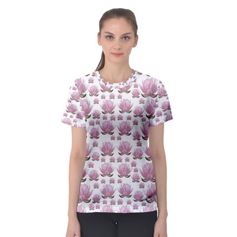 Lotus Women s Sport Mesh Tee by ValentinaDesign