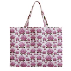 Lotus Zipper Mini Tote Bag by ValentinaDesign