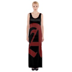 The Scarlet Letter Maxi Thigh Split Dress by Valentinaart