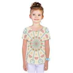 Blue Circle Ornaments Kids  One Piece Tee