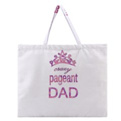 Crazy Pageant Dad Zipper Large Tote Bag by Valentinaart