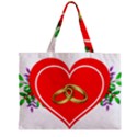 Heart Flowers Ring Zipper Mini Tote Bag View1