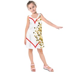 Heart Transparent Background Love Kids  Sleeveless Dress by Nexatart