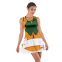 St Patricks Day Ireland Clover Cotton Racerback Dress View1