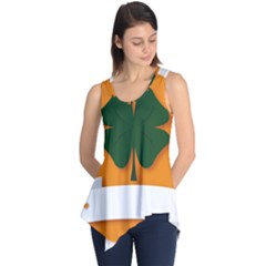 St Patricks Day Ireland Clover Sleeveless Tunic by Nexatart