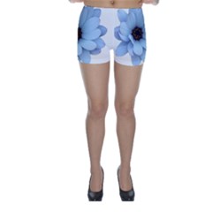 Daisy Flower Floral Plant Summer Skinny Shorts by Nexatart