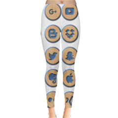 Social Media Icon Icons Social Leggings  by Nexatart