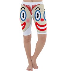 Clown Funny Make Up Whatsapp Cropped Leggings  by Nexatart