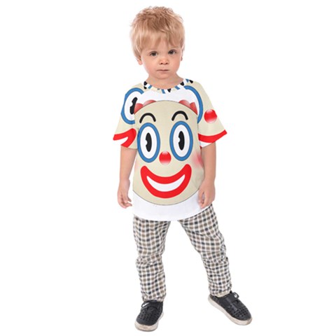 Clown Funny Make Up Whatsapp Kids  Raglan Tee by Nexatart