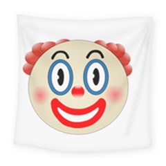 Clown Funny Make Up Whatsapp Square Tapestry (large)