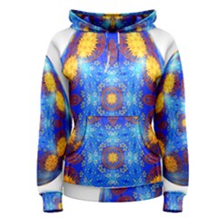 Easter Eggs Egg Blue Yellow Women s Pullover Hoodie by Nexatart