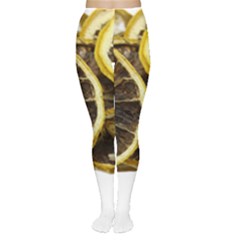 Lemon Dried Fruit Orange Isolated Women s Tights