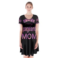 Crazy Pageant Mom Short Sleeve V-neck Flare Dress by Valentinaart