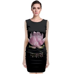 Namaste - Lotus Sleeveless Velvet Midi Dress by Valentinaart