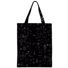 Rebus Zipper Classic Tote Bag by Valentinaart