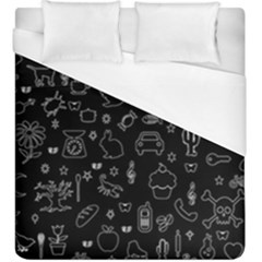 Rebus Duvet Cover (king Size) by Valentinaart