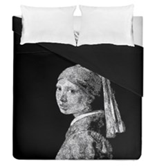 The Girl With The Pearl Earring Duvet Cover Double Side (queen Size) by Valentinaart