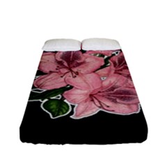 Orchid Fitted Sheet (full/ Double Size) by Valentinaart