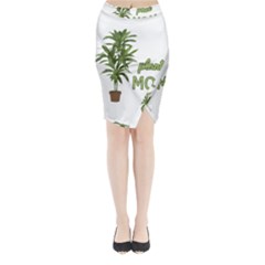Plant Mom Midi Wrap Pencil Skirt