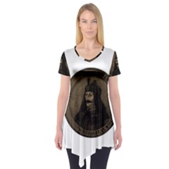 Count Vlad Dracula Short Sleeve Tunic  by Valentinaart