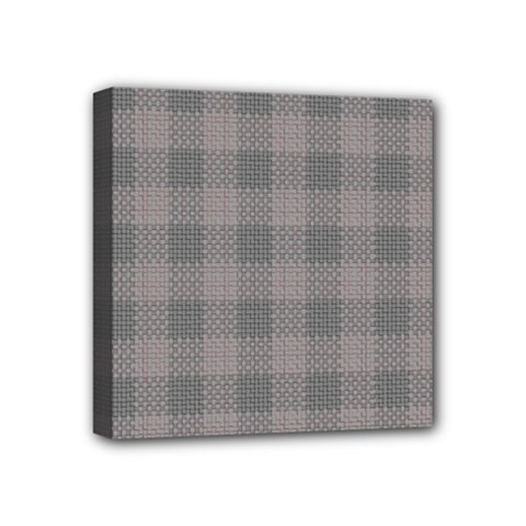 Plaid pattern Mini Canvas 4  x 4 