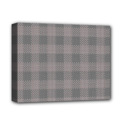 Plaid pattern Deluxe Canvas 14  x 11 