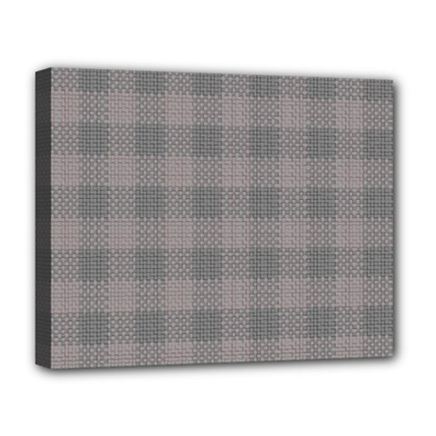 Plaid pattern Deluxe Canvas 20  x 16  