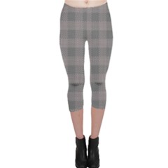 Plaid pattern Capri Leggings 