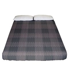 Plaid pattern Fitted Sheet (Queen Size)