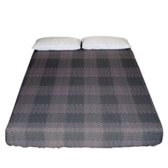 Plaid pattern Fitted Sheet (California King Size)