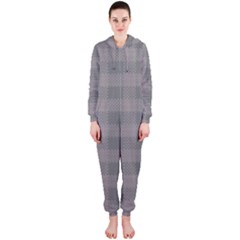 Plaid pattern Hooded Jumpsuit (Ladies) 