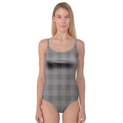 Plaid pattern Camisole Leotard 