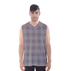 Plaid Pattern Men s Basketball Tank Top by ValentinaDesign