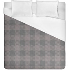 Plaid pattern Duvet Cover (King Size)