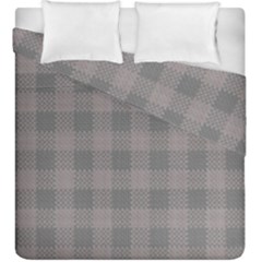 Plaid pattern Duvet Cover Double Side (King Size)