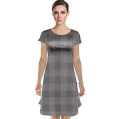 Plaid pattern Cap Sleeve Nightdress