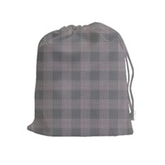 Plaid pattern Drawstring Pouches (Extra Large)