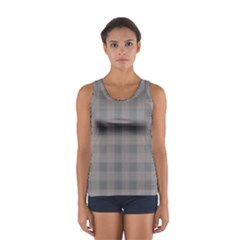 Plaid pattern Women s Sport Tank Top 