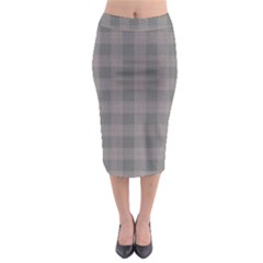 Plaid pattern Midi Pencil Skirt