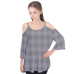 Plaid pattern Flutter Tees