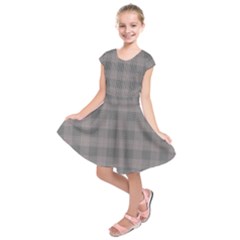 Plaid pattern Kids  Short Sleeve Dress