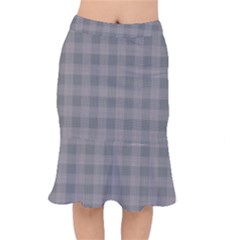 Plaid pattern Mermaid Skirt